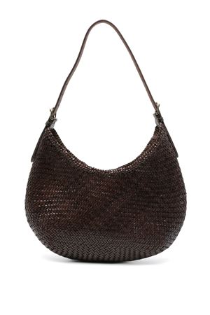 Dark Brown Luna Mezza shoulder bag DRAGON DIFFUSION | 8021DGS6MATDKBROWN